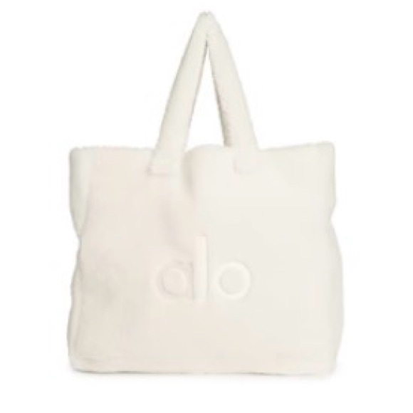 ALO Yoga Ivory Foxy Sherpa Tote - Picture 6 of 6